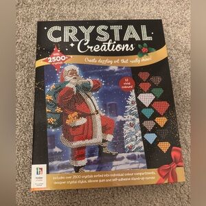 Hinkler Crystal Creations Santa on The Rooftop Diamond Painting Craft Kit New!